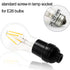 18 Pack E26 Bulbs Light Socket,Standard Screw-in Lamp Socket Holder for Edison Retro Pendant Lamp Basic Black