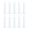 uxcell 50ml Plastic Graduated Cylinder, Test Tube Beakers, Clear Hex Base with 2-Sided Metric Marking, 10Pcs