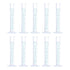 uxcell 50ml Plastic Graduated Cylinder, Test Tube Beakers, Clear Hex Base with 2-Sided Metric Marking, 10Pcs
