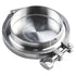 Jurtmy 4 Inch Sanitary Tri-Clamp End Cap Set with Weld Ferrule and PTFE