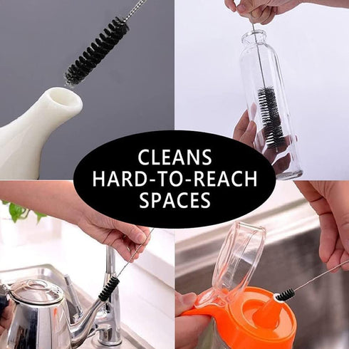 Bettomshin 5Pcs Steel Wire Cleaning Brush, 1.0-inch Diameter, 12-inch Length Tube Cleaning Tool