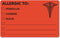 Allergy Warning Labels, Allergic to: Penicillin, Codeine, Sulfa, 2.5 X 4, Fluorescent Red, 100/roll by Tabbies