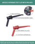Mini Grabber Test Clip with 2MM Banana Jack, 2 PCS Multimeter Test Lead Hooks for Electronic Testing