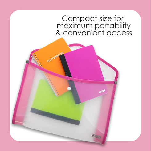 BAZIC Composition Book, 80 Sheet, 5" x 7" Poly Cover Notebook, Writing Journal Comp Lined Notebooks, Assorted Color,