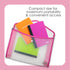 BAZIC Composition Book, 80 Sheet, 5" x 7" Poly Cover Notebook, Writing Journal Comp Lined Notebooks, Assorted Color,