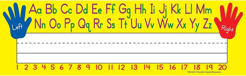 Teacher Created Resources Flat Left/Right Alphabet Name Plates, 4019