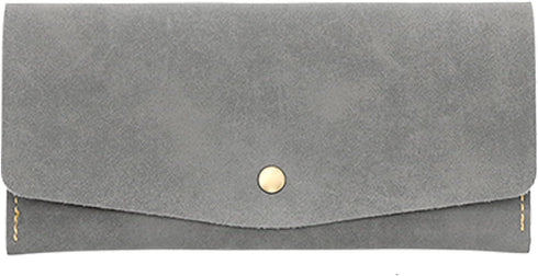 NatSumeBasics Cash Envelope Wallet, Grey Budget Money Dollar Bill Receipt Coupon Holder for Women and Men