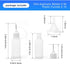 Adecco Precision Tip Applicator Bottle, Glue Applicator Bottles, 50 PCS 15ml Precision Tip Applicator Bottles with 10 Plastic Funnels, for Acrylic Painting, Quilling, Alcohol Ink(Precision Tip Bottle) by AHIER