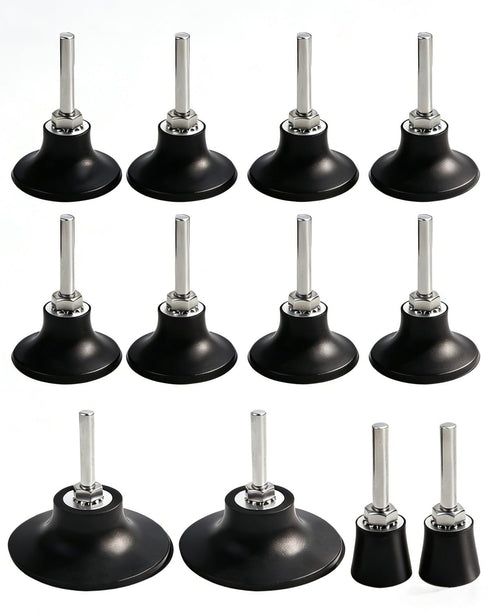ISESLVNA 12pcs Quick Change Disc Pad Holder 1/2/3 inch, Roll Lock Disc Holder