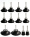 ISESLVNA 12pcs Quick Change Disc Pad Holder 1/2/3 inch, Roll Lock Disc Holder