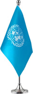 GentleGirl.USA UN International Table Flag - Mini United Nations Flag