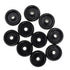 HOODANCOS Plastic Caster Wheels 1 Inch 10pcs Replacement Rolling Cart Wheels for Shopping