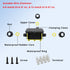 MAKERELE IP68 Waterproof Junction Box with Terminals, 3 Way Clamshell-Type Electrical Splice Box, 12mm Diameter