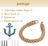 Soarlor 2 Pcs Nautical Toilet Paper Holder Rustic-Industrial Wall-Mounted Nautical Toilet Paper Towel Ring with Metal