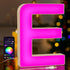 MeRGBWLife Light Up LED Letter Lights USB Powered Color Changing Alphabet Sign, APP