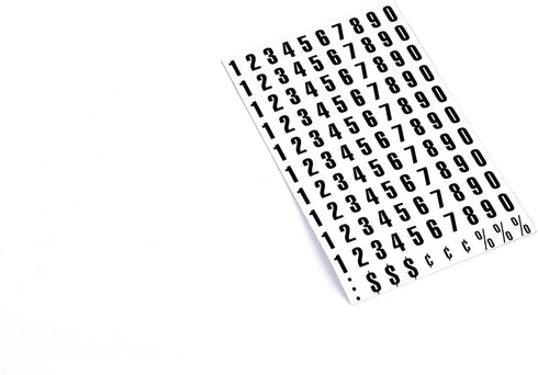 MasterVision Interchangeable Magnetic Board Accessories, Numbers, Black, 0.75"h