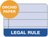TOPS Prism Writing Pads, 8-1/2" x 11-3/4", Legal Rule, Orchid, 50 Sheets, 12 Pack