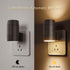 2 Pack 0-100LM LED Night Lights Plug into Wall, Dusk-to-Dawn Sensor Plug in Adjustable Brightness Night Light Soft