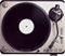Gaming Mouse Pad, Vintage Turntable Playing Black Vinyl Top View, Non-Slip Rubber for Computers, 9.5 x 7.9 Inch