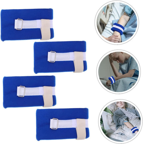 4-Pack Bed Rails Fixing Belts for Hospital Use - Breathable and Easy to Use