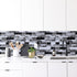 Livebor Peel and Stick Backsplash Wallpaper, 11.8inch x 196.8inch Tile Contact Paper for Kitchen Countertops