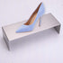 JISADER Closet Stand Stainless Steel Double Sided Shelf Riser Shoe Rack Organiser Suitable for Store Retail Home Window