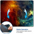 Galaxy Mouse Pad - Square Waterproof Non-Slip Rubber Base Mousepad for Office Laptop, 9.5"x7.9"x0.12" Inch