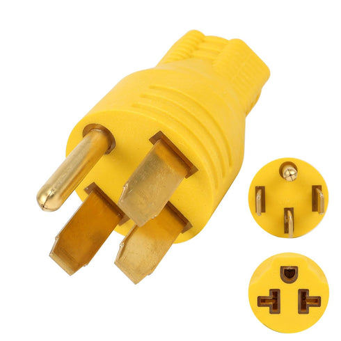 NEMA 14-50P to 5-15R 5-20R 6-15R 6-20R Compact 240V 50 Amp to 240V 15 Amp 20 Amp Female Receptacle Adapter