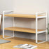 Desktop Organizer Shelf, 2-Tier Wood Office Storage Rack, Small Computer Desk Bookshelf for Home Office