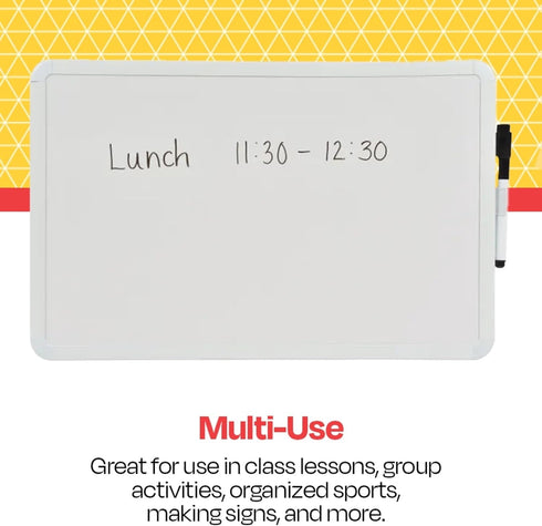 School Smart Dry Erase Board 11 x 17 Inches, White
