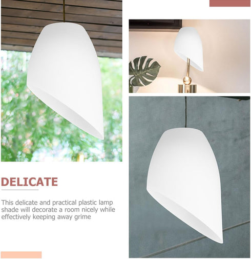 5.31X3.74X3.74In Horseshoe Lampshade Replacement Plastic Light Cover for Floor Lamp Decorative Lamp Shade Easy