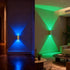 10 Dimming, 3 Closet, DAMI RGB Motion Sensor Night Light, Magnetic Rechargeable Wall Light with Colors, Up Down Ambient
