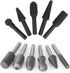 Rongon Carbide Burr Set, 11Pcs Rotary File Burr Cutter for Woodworking, 1/4 Inch Shank for DIY Carving