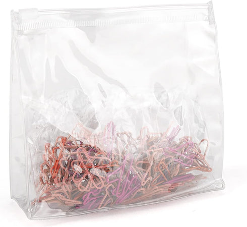 Muka 100 Pcs Red Tooth Paper Clips, Cute Vinyl Coated for Document Organizing, 1 2/5"L x 1 1/5"W