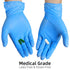 Large Disposable Vinyl Exam Gloves, 4 Mil-Thick -Latex Free Powder Free, Food Safe, Cleaning Gloves-Blue, 100 count