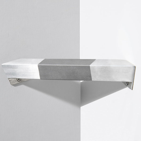LIWEIKE Brushed Nickel Shower Foot Rest Bar Wall Mount Shower Stool for