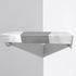 LIWEIKE Brushed Nickel Shower Foot Rest Bar Wall Mount Shower Stool for