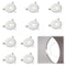 NICENEEDED 10Pcs Lamp Shade Adapter Ring, Lampshade Reducer Rings Light Shade Replacement
