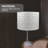 Cabilock Drum Lamp Shade Barrel Fabric Lampshade Table and Floor Lamp Covers Wave Shaped Semicircular Lamp Shade
