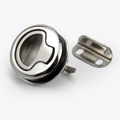LUTRZPVT Panel Lock Stainless Steel Flush Pull Slam Latch Furniture Handle Lock Knob