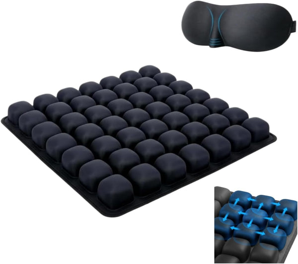 yuyingji Inflatable Airplane Seat Cushion, Press to Inflate No Pump Required, Portable Travel