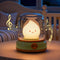 Cute Smiley Night Light with White Noise, Vintage Flickering Flame Lamp, USB