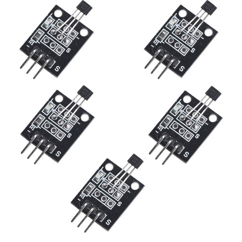 HiLetgo 5pcs Hall Effect Magnetic Sensor Module 3144E A3144 Hall Effect Sensor