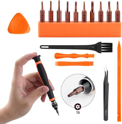 ASTARON 17 in 1 Screwdriver Set for MacBook, Repair Tool Kit with Magnetic Torx Bits & Opening Tool for Laptop