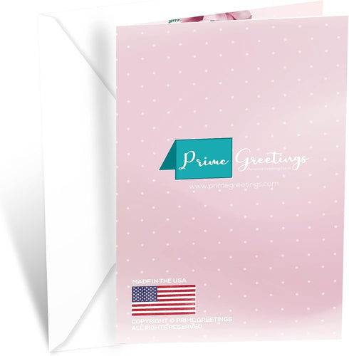Prime Greetings Birthday Card for Wife, The Love of My Life, Eco-Friendly, Thick Card Stock with Premium Envelope 5in x