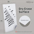 Dry Erase Sticky Note Pads, 3x5" 24pcs Reusable Small White Board Stickers for Office, School Supplies, Eco Friendly
