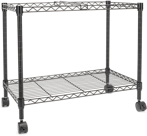 Zippem 24w 13d 18h, Single-Tier Rolling File Cart, x x Black (US Stock)
