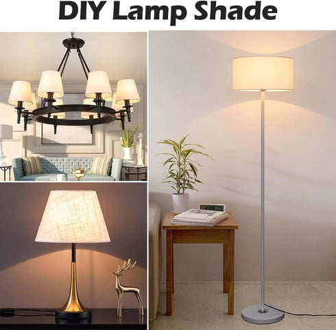 10 Inch Lamp Harp, Gold 2 Set, Metal Lamp Shade Harp Holder, DIY Detachable Lampshade Bracket