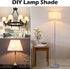10 Inch Lamp Harp, Gold 2 Set, Metal Lamp Shade Harp Holder, DIY Detachable Lampshade Bracket