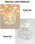 7 White Mini Semi Flush Mount Ceiling Light Hallway Lights Modern Small Metal Acrylic Crystal-Like Chandelier Lamp